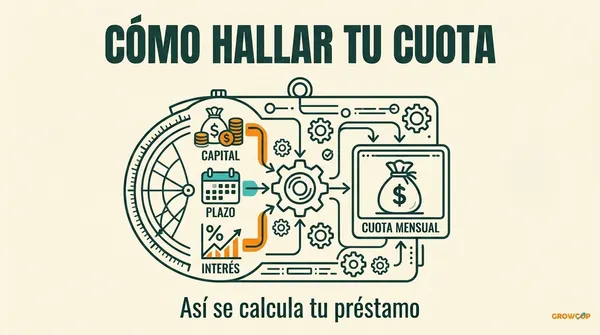 Cómo calcular la cuota de un crédito paso a paso (con calculadora)