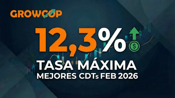 Los mejores CDT por rentabilidad en Colombia (Febrero 2026)